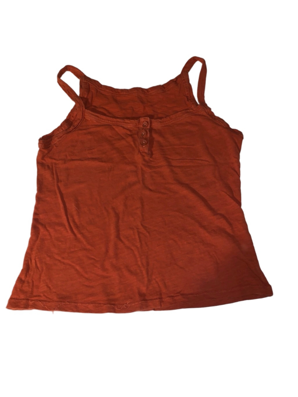 🔒 10 items for $20 - Women's Joe Fresh rust Orange Tank Top S